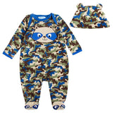 Baby Girl Rompers+Cap Clothes Deer Jumpsuits - kiddiezoom