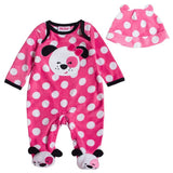 Baby Girl Rompers+Cap Clothes Deer Jumpsuits - kiddiezoom