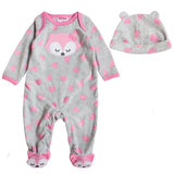 Baby Girl Rompers+Cap Clothes Deer Jumpsuits - kiddiezoom