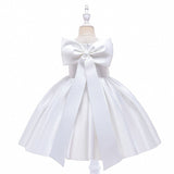 Baby Girls Formal Dresses Bow Birthday Occasion Dresses - kiddiezoom