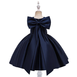 Baby Girls Formal Dresses Bow Birthday Occasion Dresses - kiddiezoom