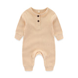 Baby Girls Rompers Ribbed Jumpsuits - kiddiezoom