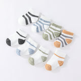 Baby Newborn 5 - Pack Stripe Socks - kiddiezoom