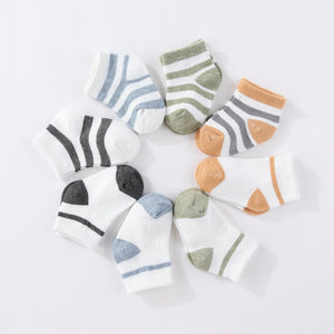 Baby Newborn 5 - Pack Stripe Socks - kiddiezoom