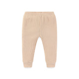 Baby Newborn Pants Solid Ribbed Trousers - kiddiezoom