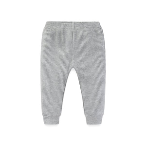 Baby Newborn Pants Solid Ribbed Trousers - kiddiezoom