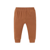 Baby Newborn Pants Solid Ribbed Trousers - kiddiezoom