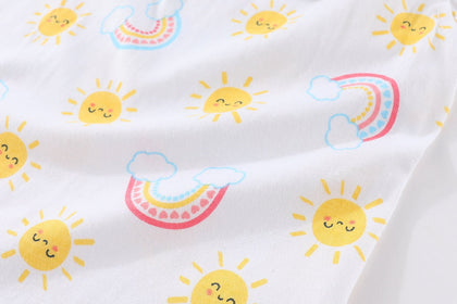 Baby Newborn Short Sleeves Bodysuits Girls Onesies - kiddiezoom