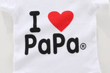 Baby PAPA & MAMA Bodysuits Clothes - kiddiezoom