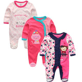 Baby Rompers 3pcs Long Sleeve Jumpsuits - kiddiezoom