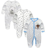 Baby Rompers 3pcs Long Sleeve Jumpsuits - kiddiezoom