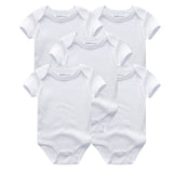 Baby Solid 5-teiliges Set Kurzarm-Bodys 