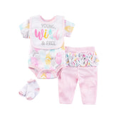 Bodysuits+Pant+Baby Bibs+Socks Clothing Set Outfit - kiddiezoom