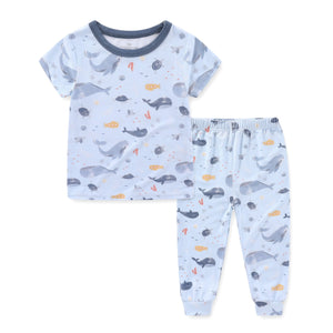 Boys Clothes Whale Unisex 2 Piece Set - kiddiezoom