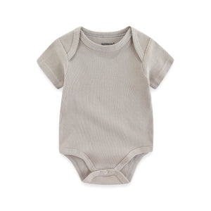 New Baby Bodysuits Ribbed Solid - kiddiezoom