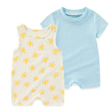 Newborn Babies Bodysuits Boys Prints Infant Sets - kiddiezoom