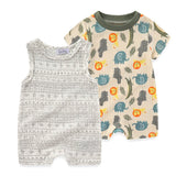 Newborn Babies Bodysuits Boys Prints Infant Sets - kiddiezoom