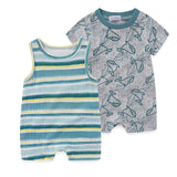 Newborn Babies Bodysuits Boys Prints Infant Sets - kiddiezoom