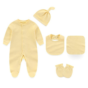 Newborn Babies Clothes Hat Glove 5 Pack Outfit Set - kiddiezoom