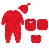 Newborn Babies Clothes Hat Glove 5 Pack Outfit Set - kiddiezoom