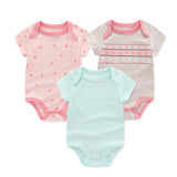 Newborn Baby Bodysuits Fashion Onesies 3 Pack Sets - kiddiezoom