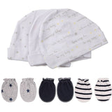 Newborn Baby Hat + Gloves Cotton Cap Accessories - kiddiezoom