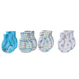 Newborn Baby Scratch Mittens Cotton Kids Gloves - kiddiezoom