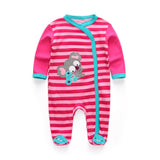 Newborn Teddy Bear Onesie Baby Cotton Rompers Clothing - kiddiezoom