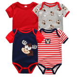 4pcs Baby Clothing 0-12m Bodysuits Onesies