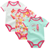 Baby Boys Bodysuits 3Pcs Newborn Set