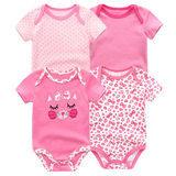 4pcs Baby Clothing 0-12m Bodysuits Onesies