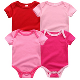 4pcs Baby Clothing 0-12m Bodysuits Onesies