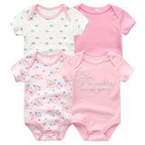 4pcs Baby Clothing 0-12m Bodysuits Onesies