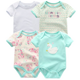 4pcs Baby Clothing 0-12m Bodysuits Onesies