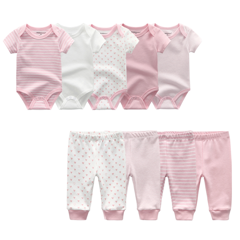 Kiddiezoom Brand 9pcs Baby Bodysuits