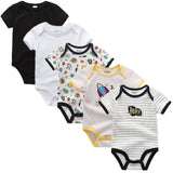 2024 Cotton Baby Bodysuits Clothing 5pcs Set