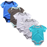 2024 Cotton Baby Bodysuits Clothing 5pcs Set