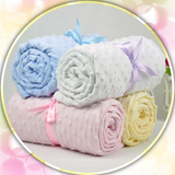 Baby Blanket Thermal Soft Fleece Blanket & Swaddling Bedding Set