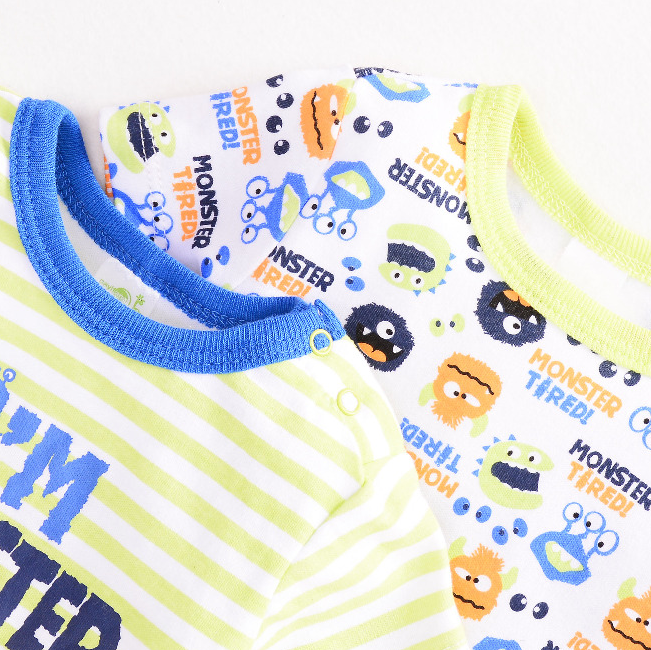 2024 New Born Baby Clothes 2pcs Short Sleeves Animal