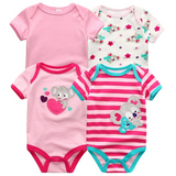 4pcs Baby Clothing 0-12m Bodysuits Onesies