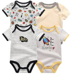 4pcs Baby Clothing 0-12m Bodysuits Onesies