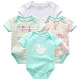 4pcs Baby Clothing 0-12m Bodysuits Onesies