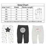 Baby Pant Trousers 3pcs Infant Newborn Set 2024