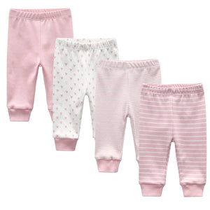 4pcs Baby Casual Trousers Infant Newborn Pant 2024