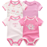 4pcs Baby Clothing 0-12m Bodysuits Onesies