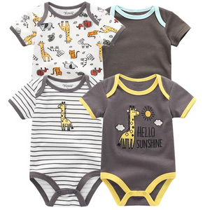 4pcs Baby Clothing 0-12m Bodysuits Onesies