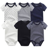 Baby Bodysuit 100% Cotton 0-12M Kids Clothes 6Pack