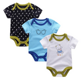 Baby Boys Bodysuits 3Pcs Newborn Set