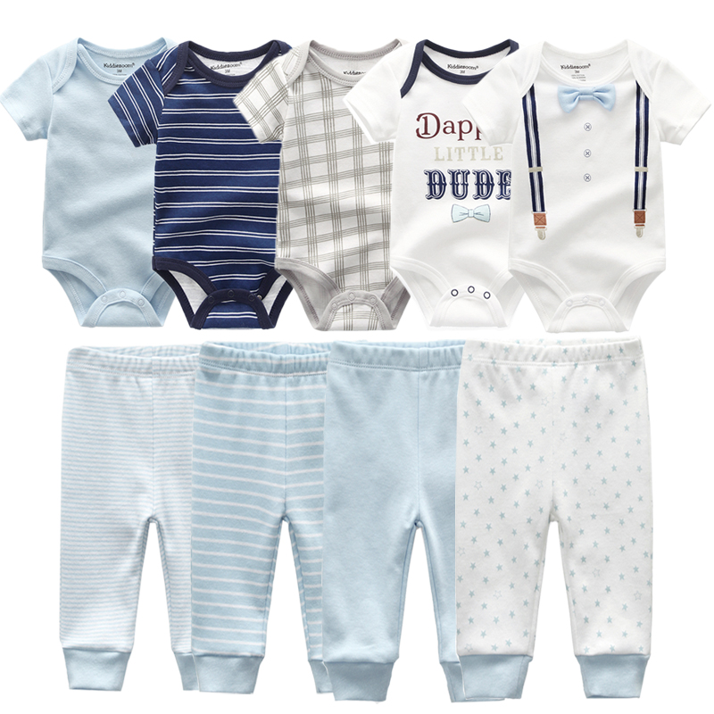 Kiddiezoom Brand 9pcs Baby Bodysuits