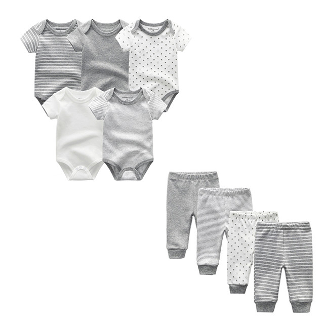 Kiddiezoom Brand 9pcs Baby Bodysuits